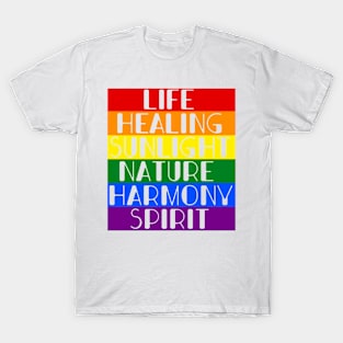 6 colour pride T-Shirt